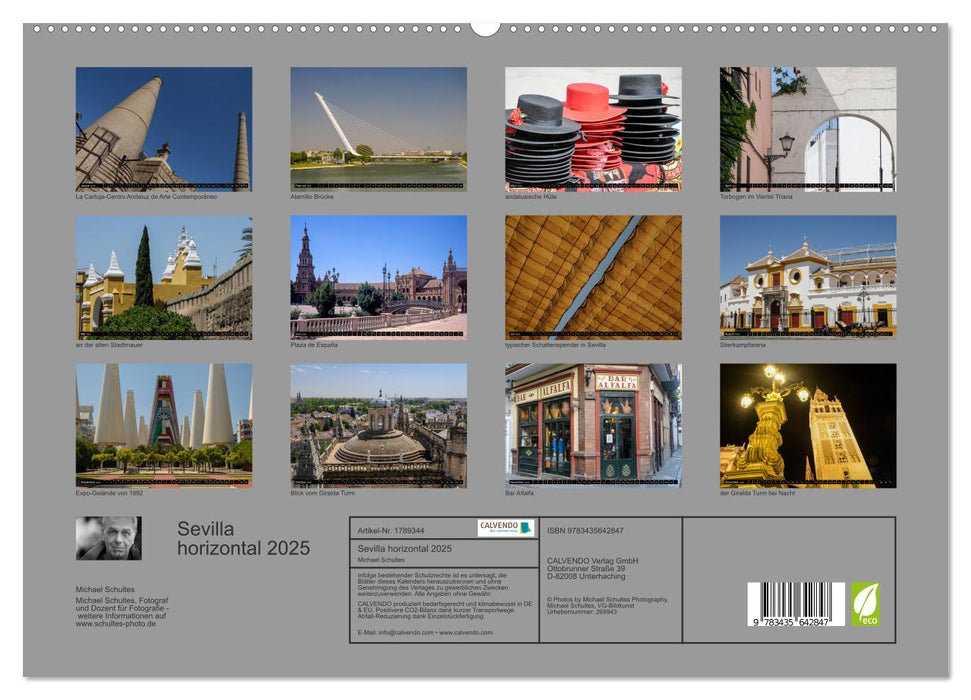 Sevilla horizontal 2025 (CALVENDO Premium Wandkalender 2025)