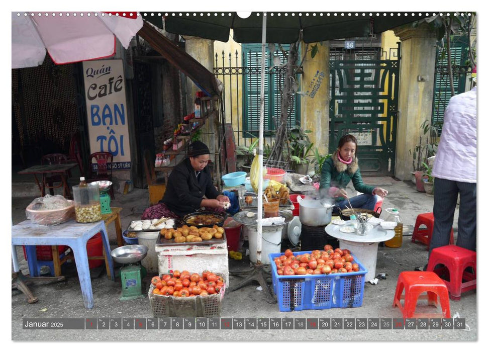 Menschen in Vietnam (CALVENDO Premium Wandkalender 2025)