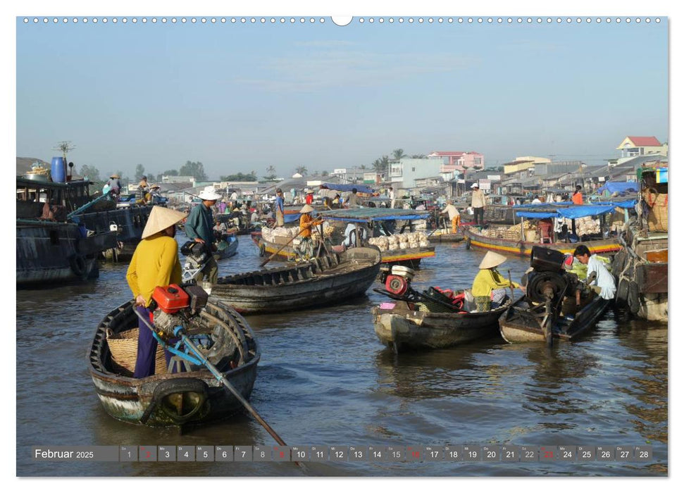 Menschen in Vietnam (CALVENDO Premium Wandkalender 2025)