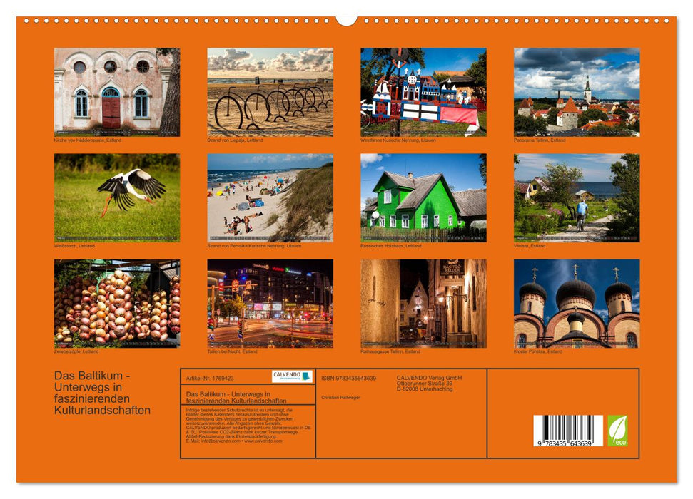Das Baltikum - Unterwegs in faszinierenden Kulturlandschaften (CALVENDO Premium Wandkalender 2025)