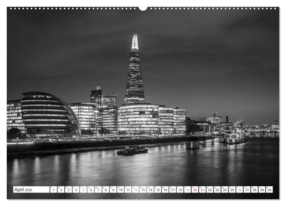 London Stadt an der Themse (CALVENDO Premium Wandkalender 2025)