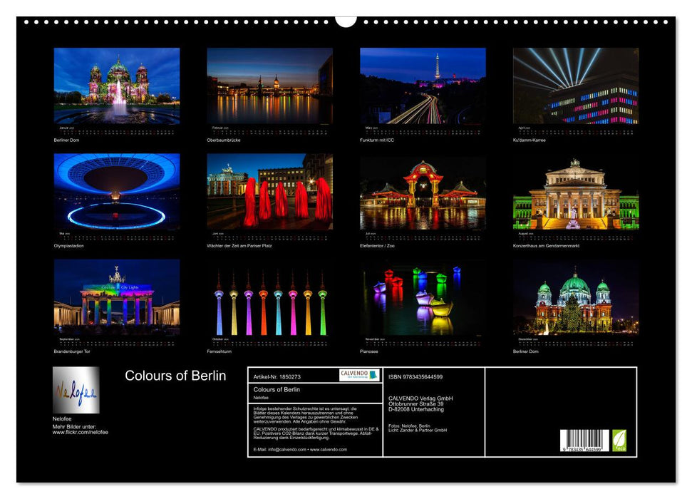 Colours of Berlin (CALVENDO Wandkalender 2025)