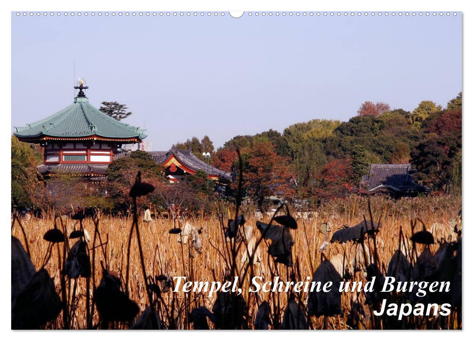 Tempel, Schreine und Burgen Japans (CALVENDO Wandkalender 2025)