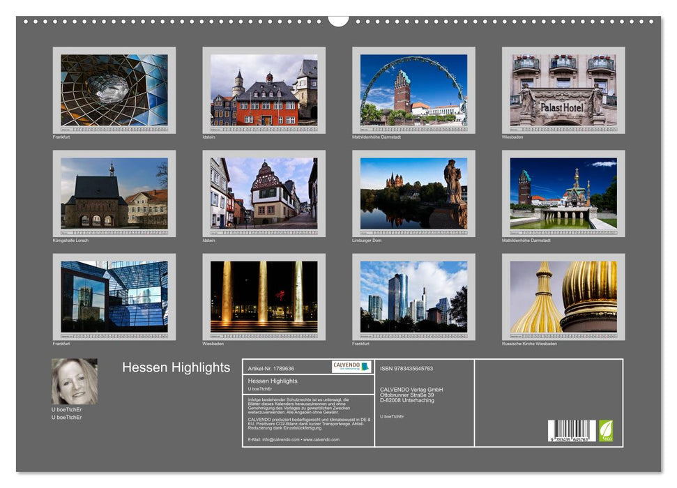 Hessen Highlights (CALVENDO Wandkalender 2025)