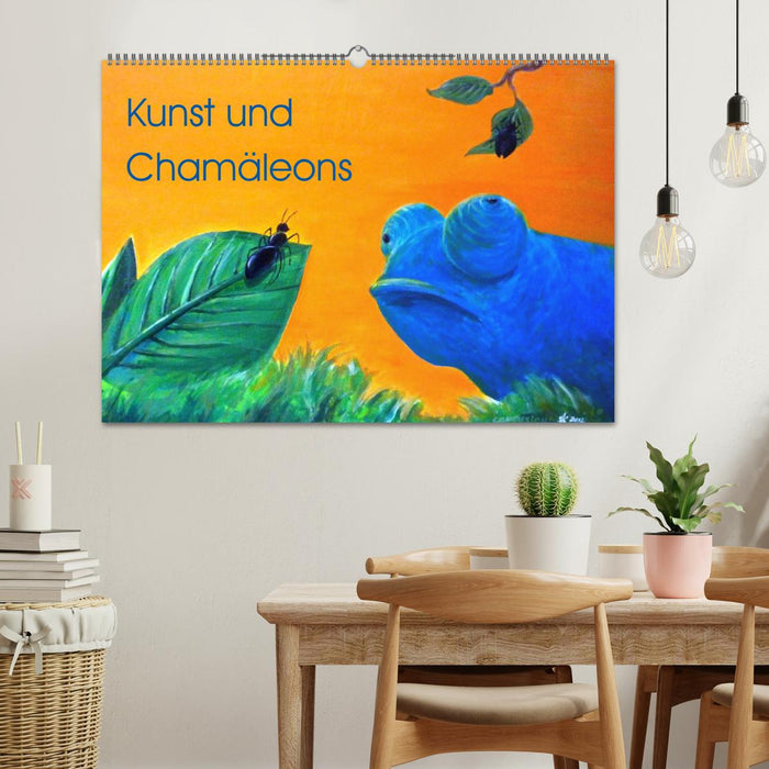 Kunst und Chamäleons (CALVENDO Wandkalender 2025)