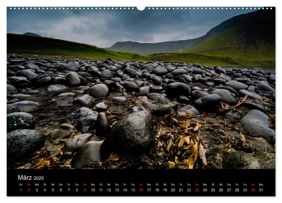 Island - Wundervolle Landschaften (CALVENDO Wandkalender 2025)