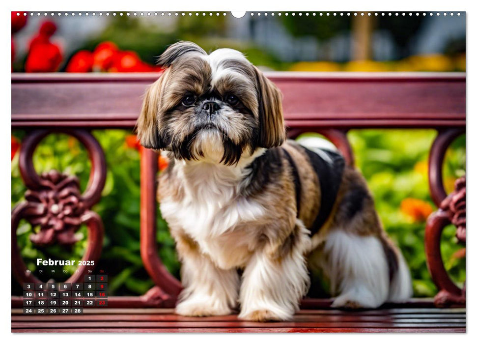 Shih Tzu - der wuschelige Hund aus Tibet (CALVENDO Wandkalender 2025)