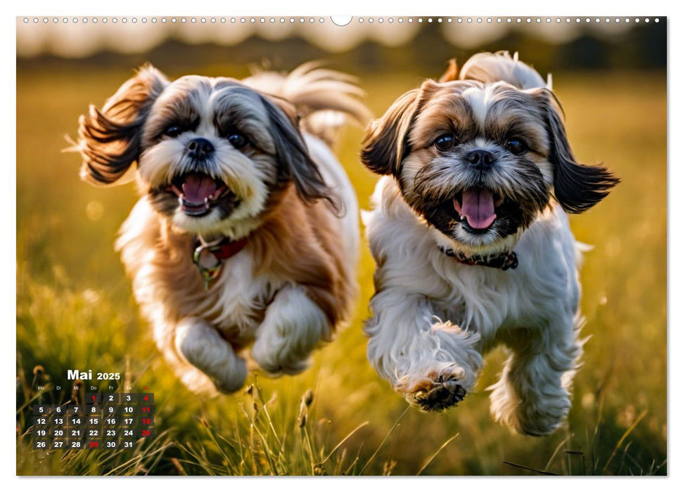 Shih Tzu - der wuschelige Hund aus Tibet (CALVENDO Wandkalender 2025)