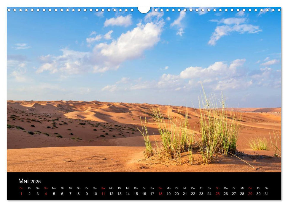 Oman - Die Wüste Wahiba (CALVENDO Wandkalender 2025)