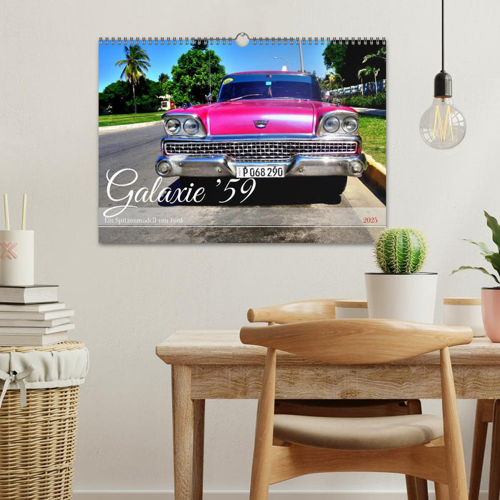 Galaxie '59 - Ein Spitzenmodell von Ford (CALVENDO Wandkalender 2025)
