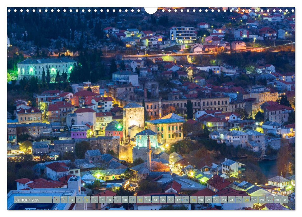 Die Altstadt von Mostar (CALVENDO Wandkalender 2025)