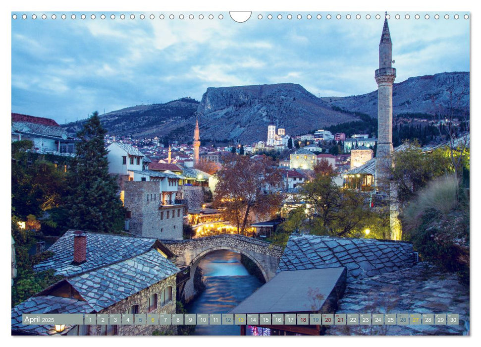 Die Altstadt von Mostar (CALVENDO Wandkalender 2025)