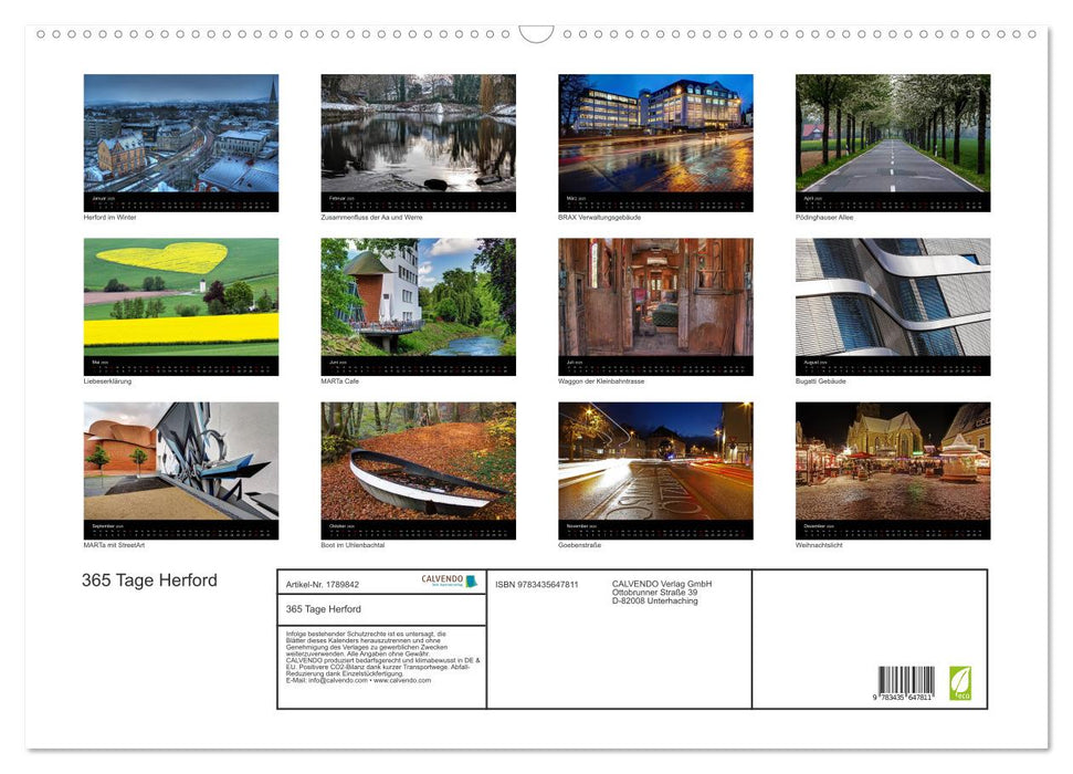 365 Tage Herford (CALVENDO Wandkalender 2025)