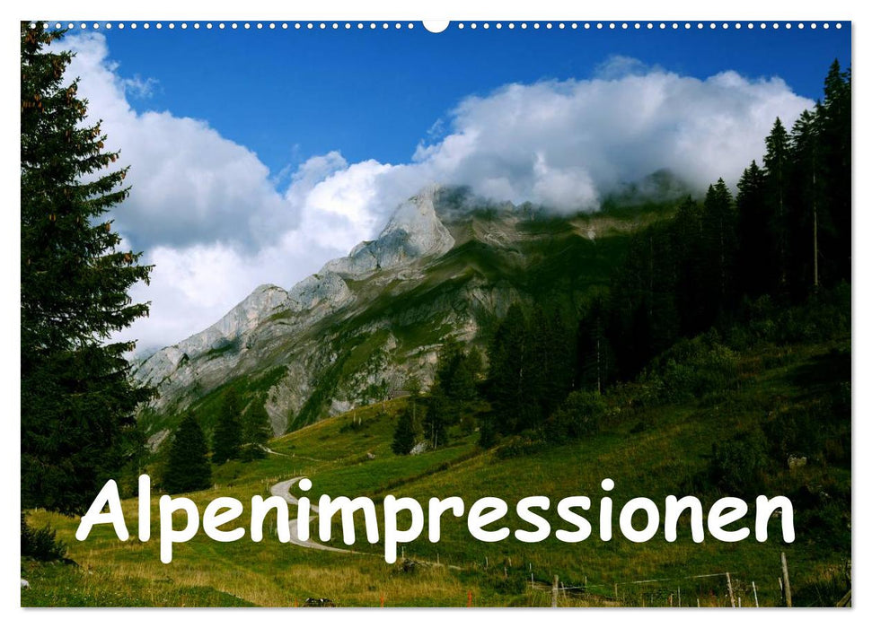 Alpenimpressionen, Region Schweiz/Frankreich (CALVENDO Wandkalender 2025)