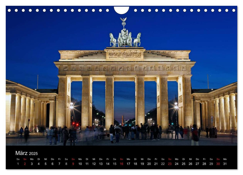 Ein Abend in Berlin (CALVENDO Wandkalender 2025)