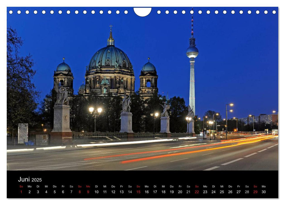 Ein Abend in Berlin (CALVENDO Wandkalender 2025)
