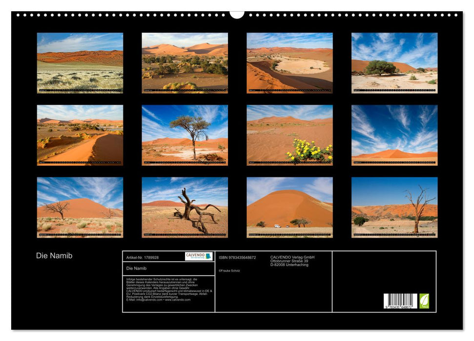 Die Namib (CALVENDO Wandkalender 2025)