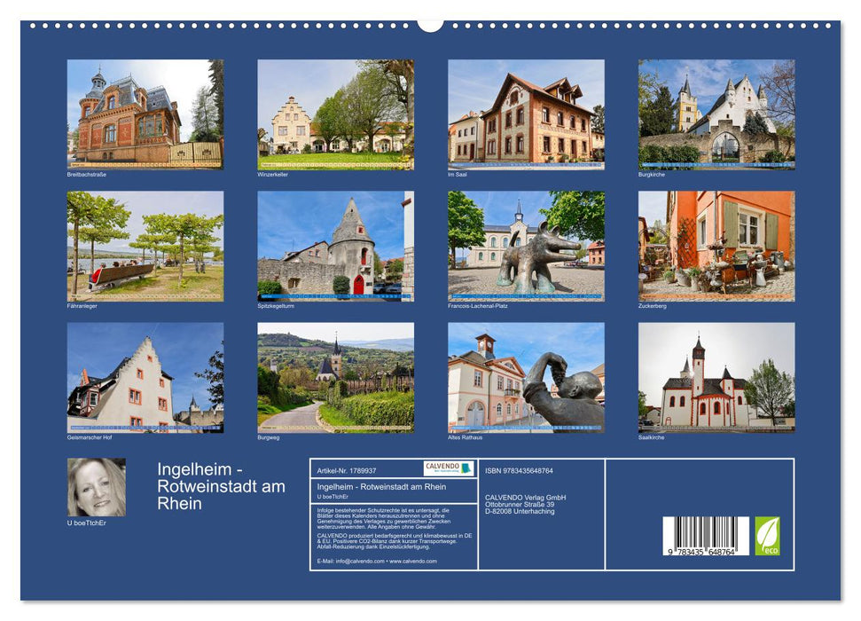 Ingelheim - Rotweinstadt am Rhein (CALVENDO Premium Wandkalender 2025)