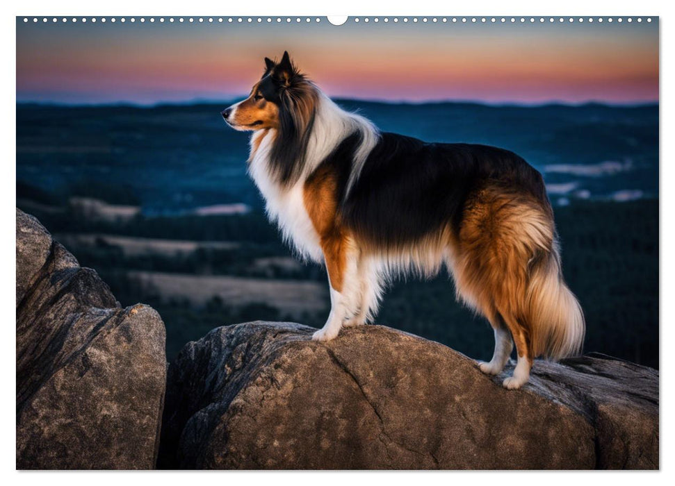 Traumhund Collie (CALVENDO Premium Wandkalender 2025)