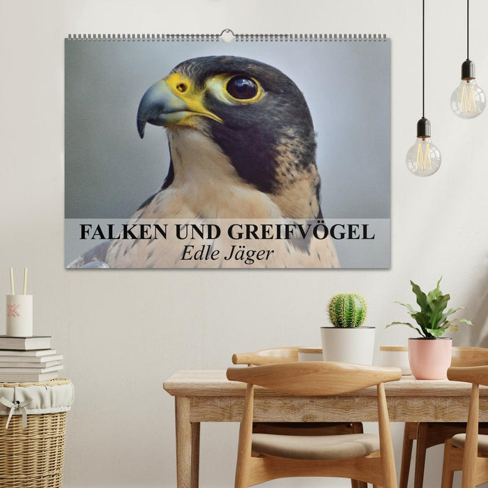Falken und Greifvögel. Edle Jäger (CALVENDO Wandkalender 2025)