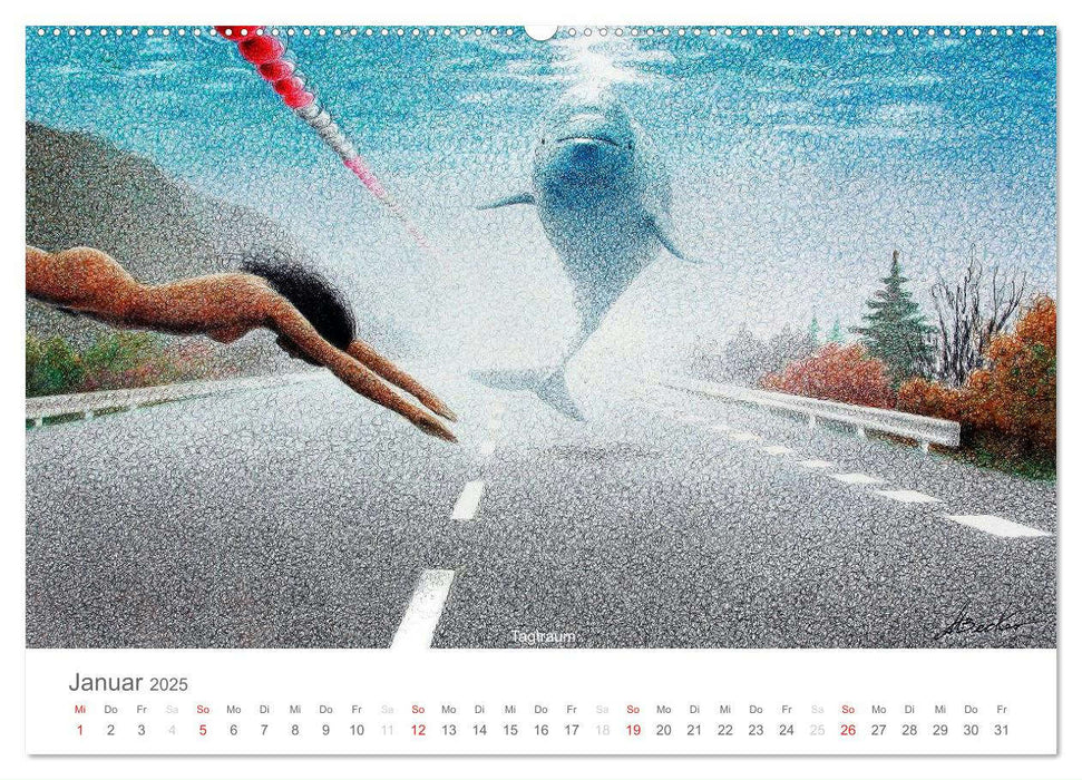 Die Flügel der Fantasie (CALVENDO Wandkalender 2025)