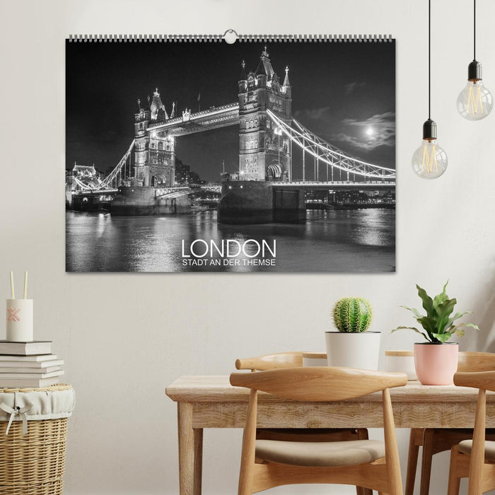 London Stadt an der Themse (CALVENDO Wandkalender 2025)