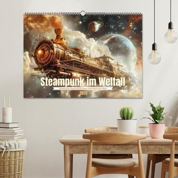 Steampunk im Weltall (CALVENDO Wandkalender 2025)