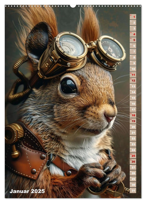 Steampunk Fauna (CALVENDO Wandkalender 2025)