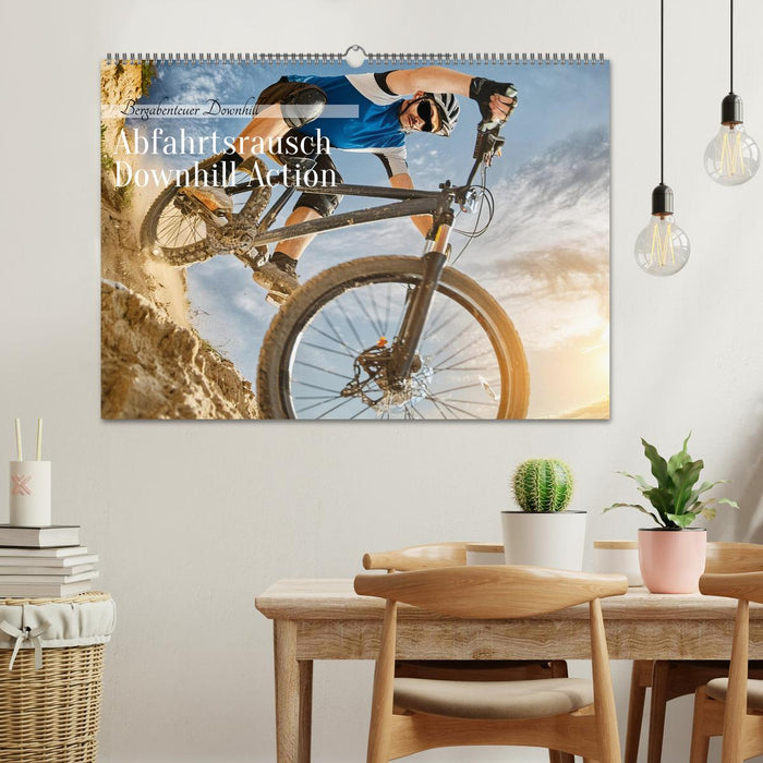 Abfahrtsrausch Downhill Aktion (CALVENDO Wandkalender 2025)