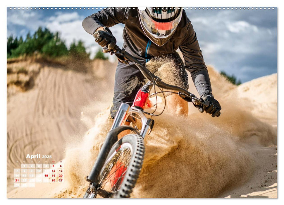 Abfahrtsrausch Downhill Aktion (CALVENDO Wandkalender 2025)