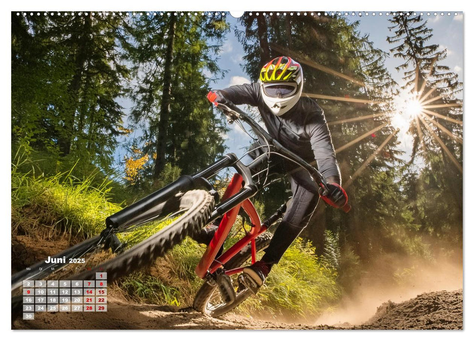 Abfahrtsrausch Downhill Aktion (CALVENDO Wandkalender 2025)