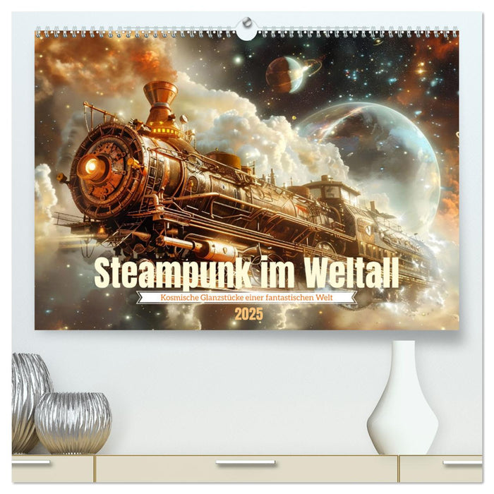 Steampunk im Weltall (CALVENDO Premium Wandkalender 2025)