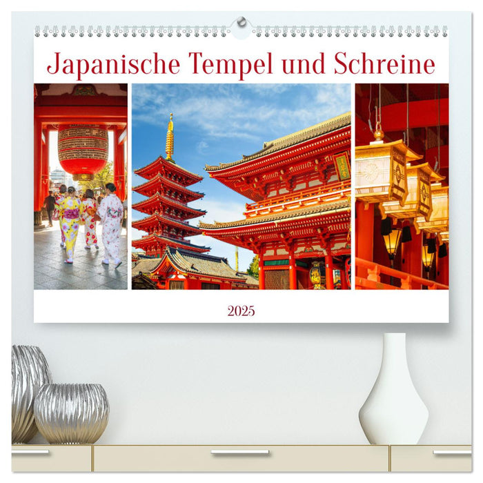 Japanische Tempel und Schreine (CALVENDO Premium Wandkalender 2025)
