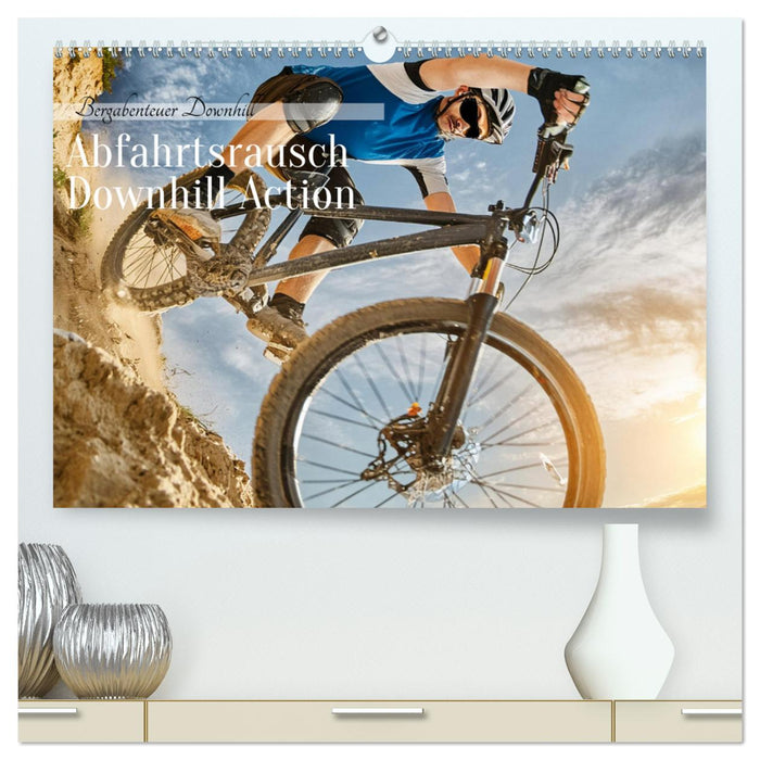 Abfahrtsrausch Downhill Aktion (CALVENDO Premium Wandkalender 2025)