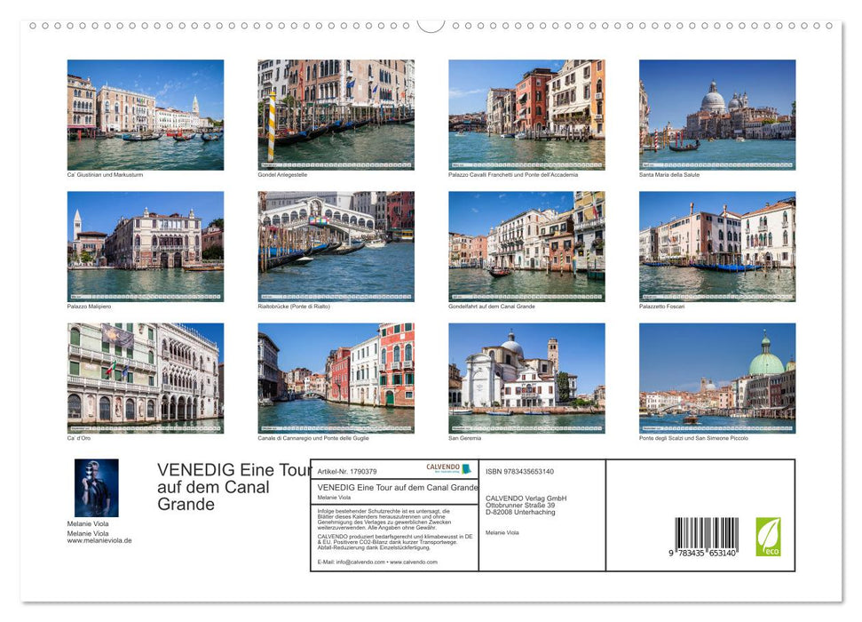 VENEDIG Eine Tour auf dem Canal Grande (CALVENDO Premium Wandkalender 2025)