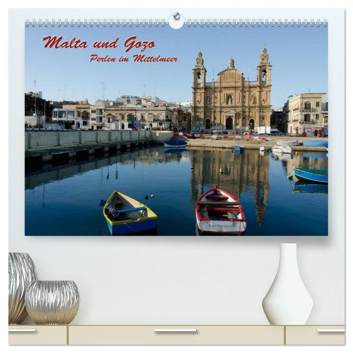 Malta und Gozo, Perlen im Mittelmeer (CALVENDO Premium Wandkalender 2025)