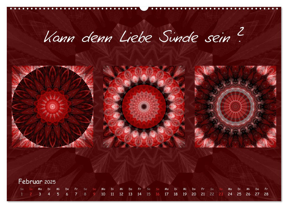 Mandala Trilogien (CALVENDO Premium Wandkalender 2025)