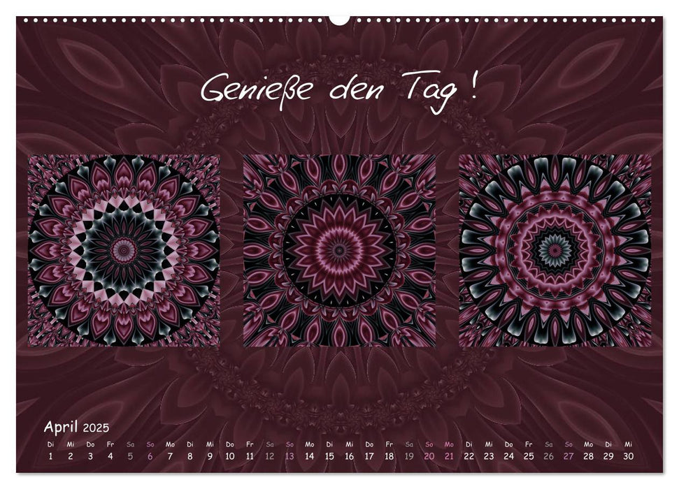 Mandala Trilogien (CALVENDO Premium Wandkalender 2025)