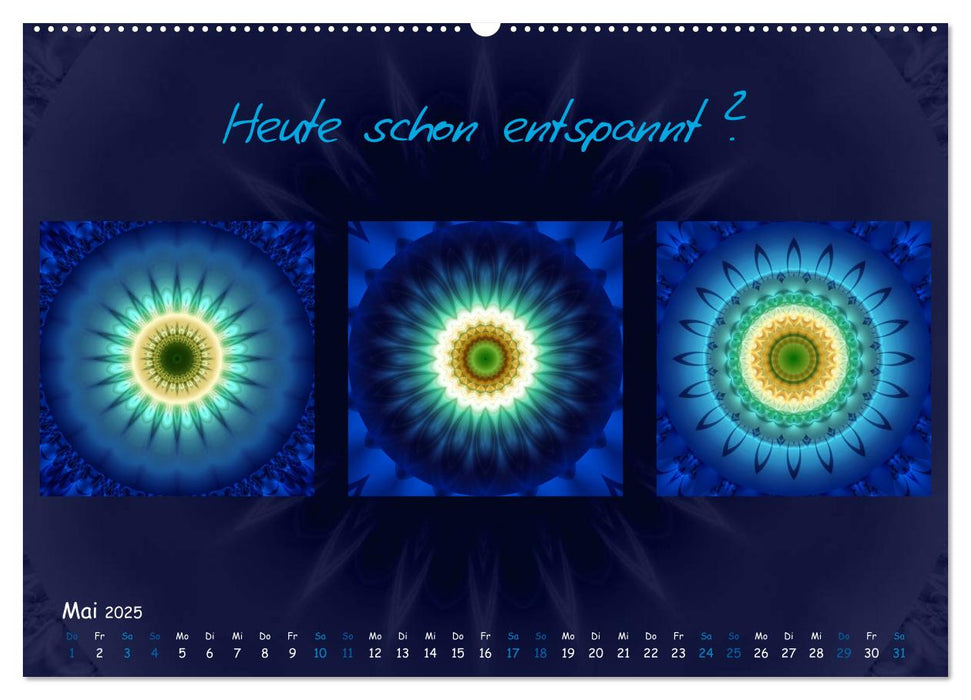 Mandala Trilogien (CALVENDO Premium Wandkalender 2025)