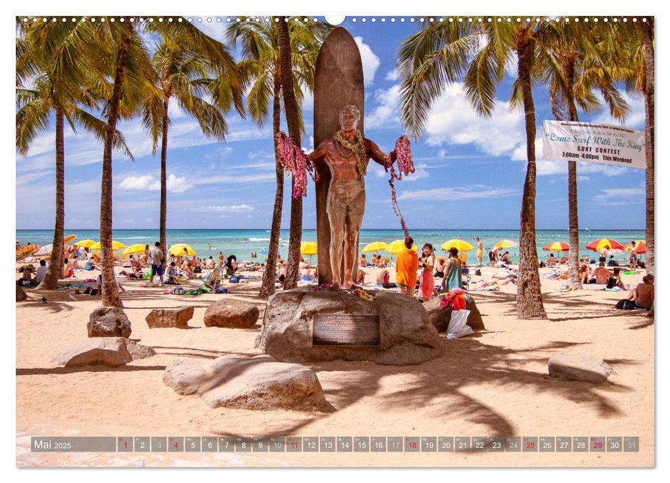 Hawii von Waikiki bis Maui (CALVENDO Premium Wandkalender 2025)