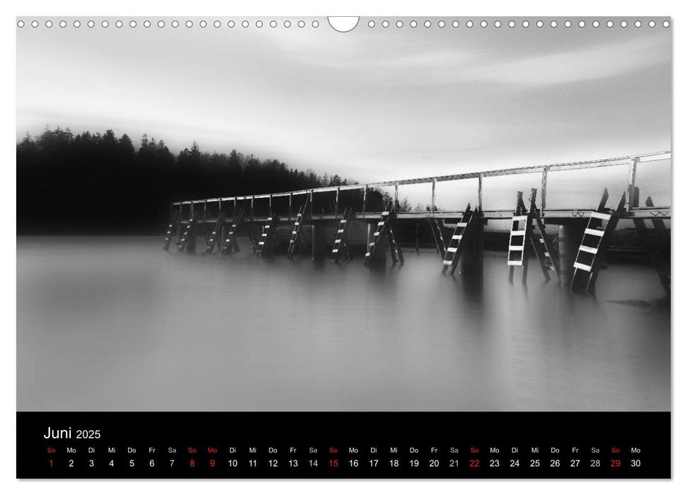 Farblose Kontraste, s/w Fotografie (CALVENDO Wandkalender 2025)