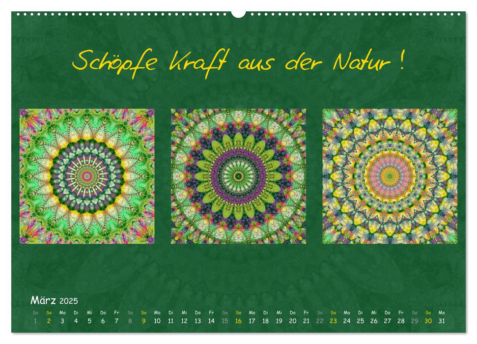 Mandala Trilogien (CALVENDO Wandkalender 2025)