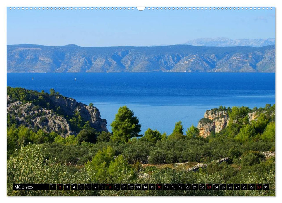 Hvar - Die Sonneninsel Kroatiens (CALVENDO Premium Wandkalender 2025)