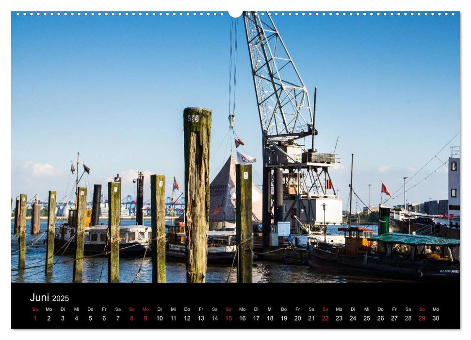 Museumshafen Hamburg - die Perspektive (CALVENDO Wandkalender 2025)