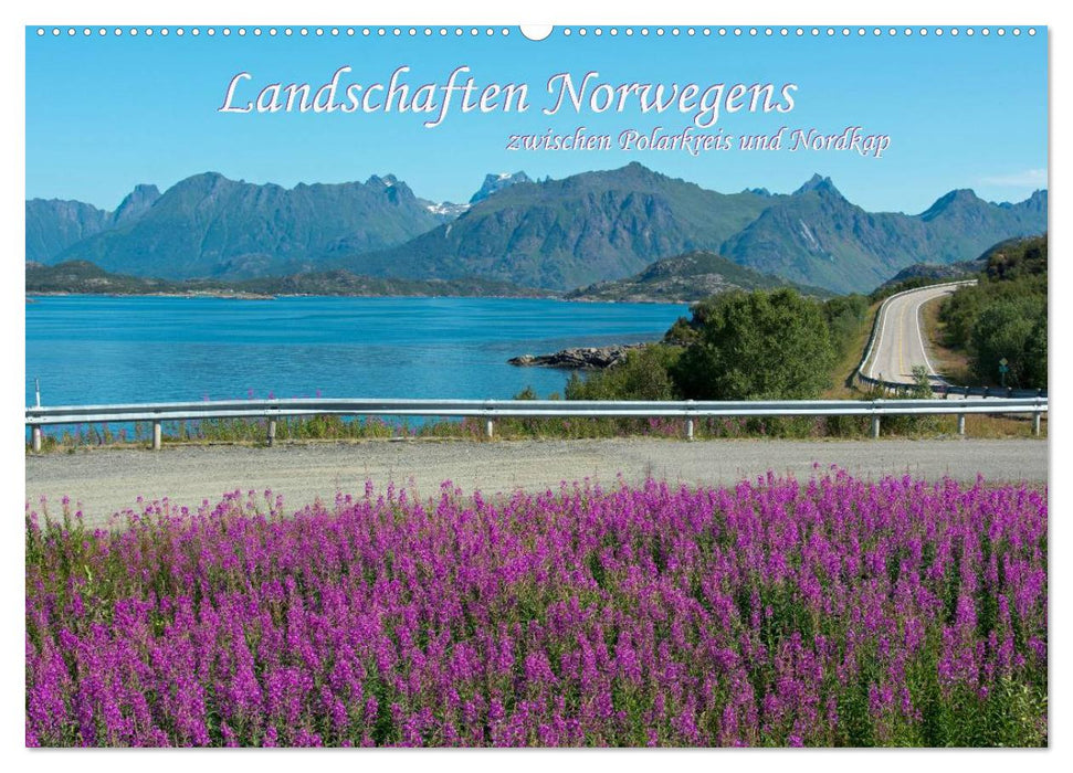 Landschaften Norwegens zwischen Polarkreis und Nordkap (CALVENDO Wandkalender 2025)