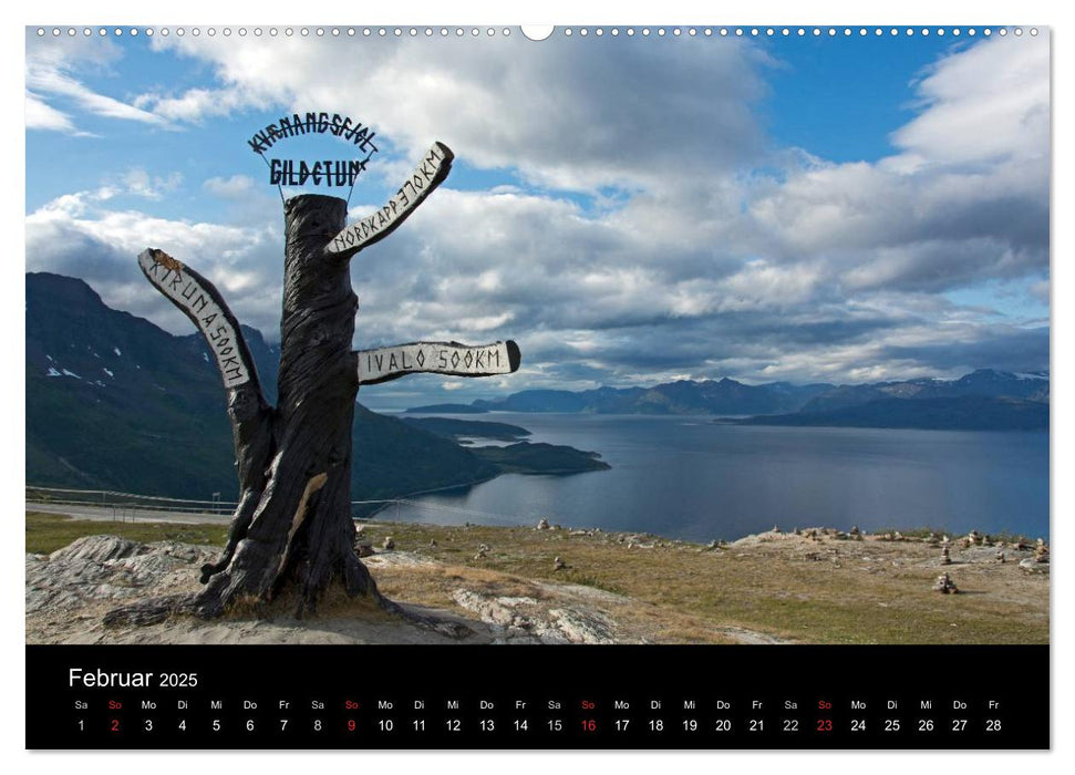 Landschaften Norwegens zwischen Polarkreis und Nordkap (CALVENDO Wandkalender 2025)