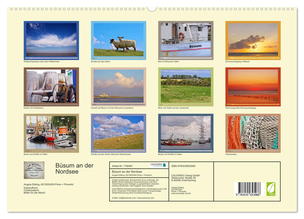 Büsum an der Nordsee (CALVENDO Premium Wandkalender 2025)