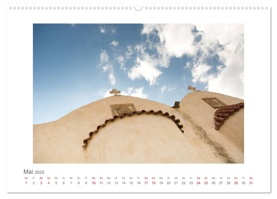 Griechenlands Perlen Kreta und Santorin (CALVENDO Premium Wandkalender 2025)