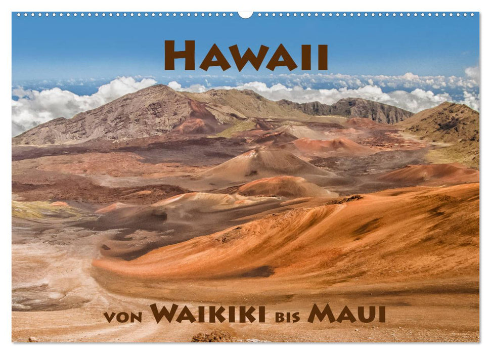 Hawii von Waikiki bis Maui (CALVENDO Wandkalender 2025)