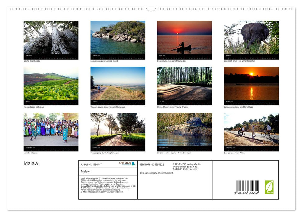 Malawi (CALVENDO Premium Wandkalender 2025)